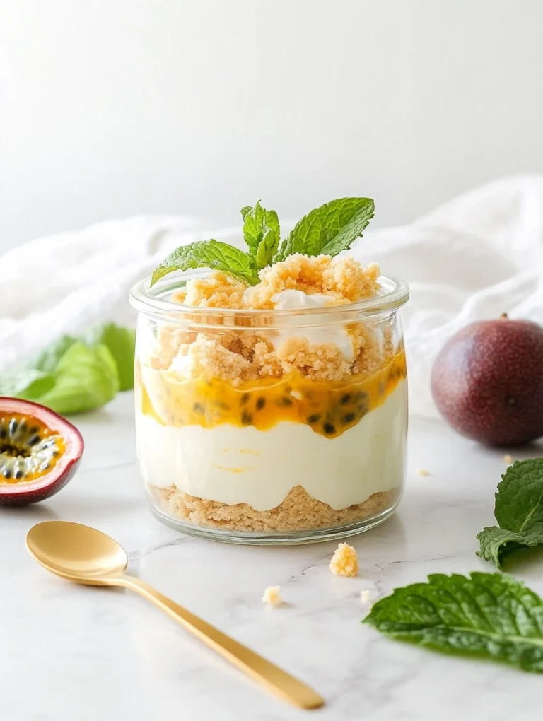 Solero-Dessert mit Maracuja und Joghurt