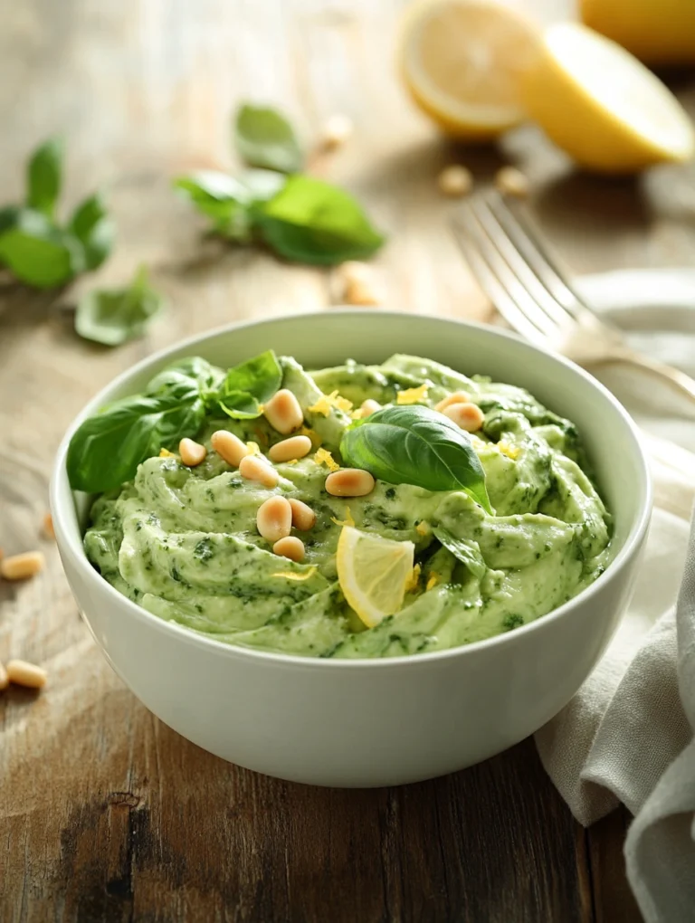 Low-Carb Zoodles mit Avocado-Pesto