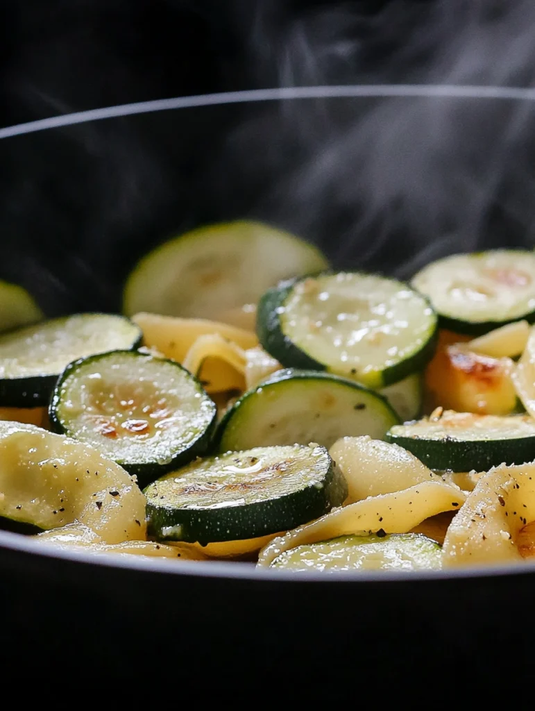 10-Minuten-Pasta mit Knoblauch und Zucchini