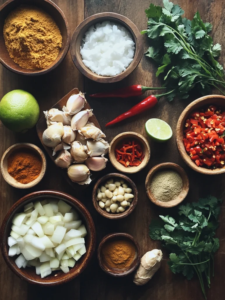 Warmes Hähnchen-Curry mit Kokosmilch