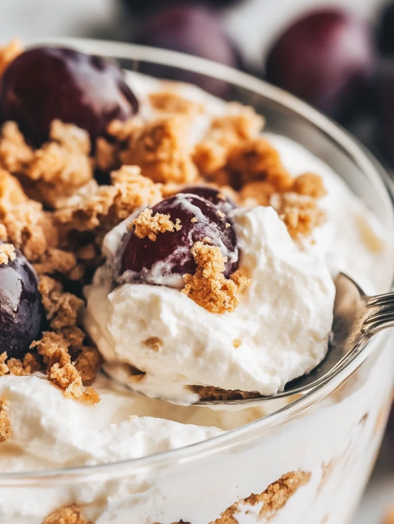 Trauben-Cookie-Trifle mit Sahnequark