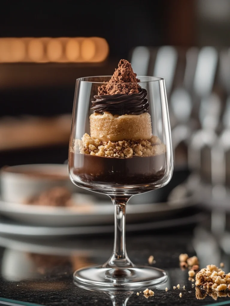 Schnelles Schokodessert mit Keksboden