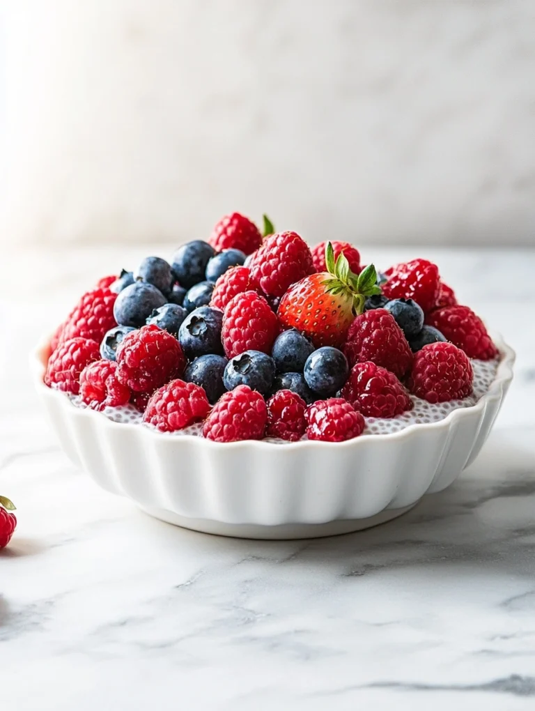 Low Carb Chia-Pudding mit Beeren