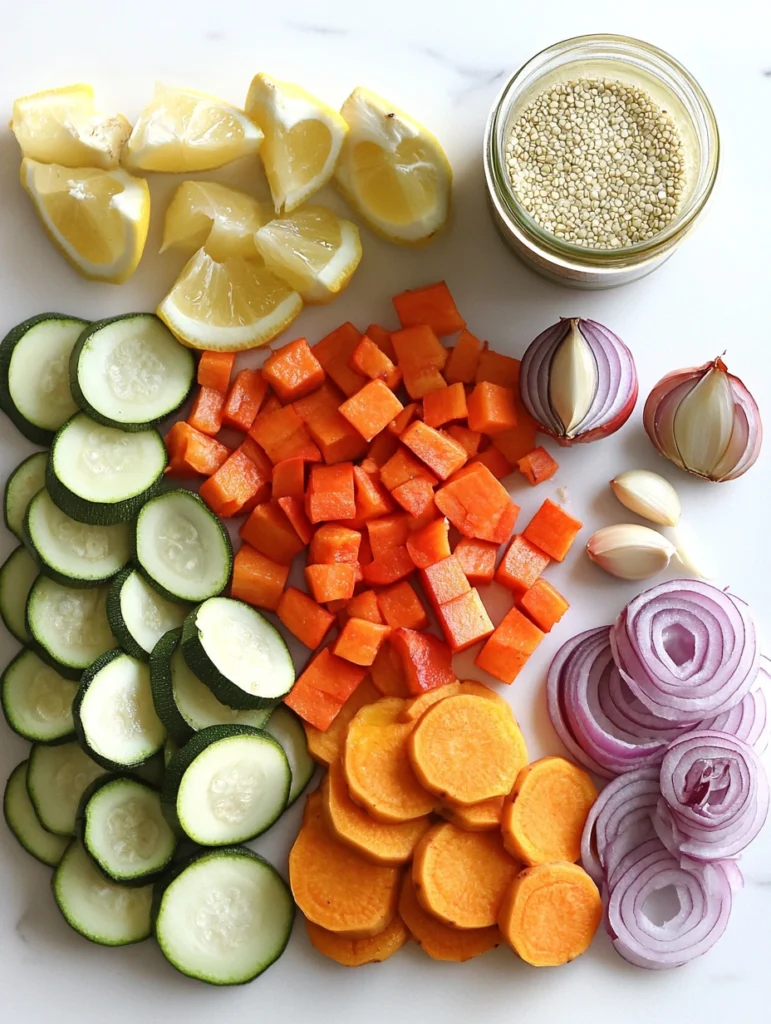 Bunte Bowl mit Quinoa & geröstetem Gemüse