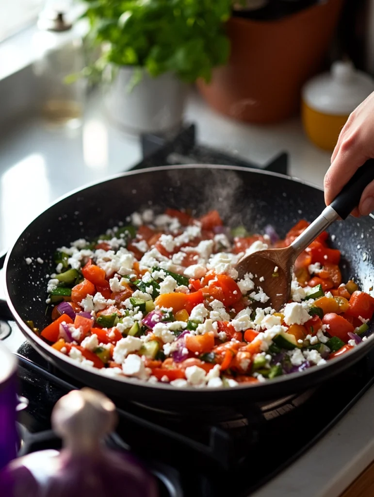 Feta-Gemüse-Pfanne