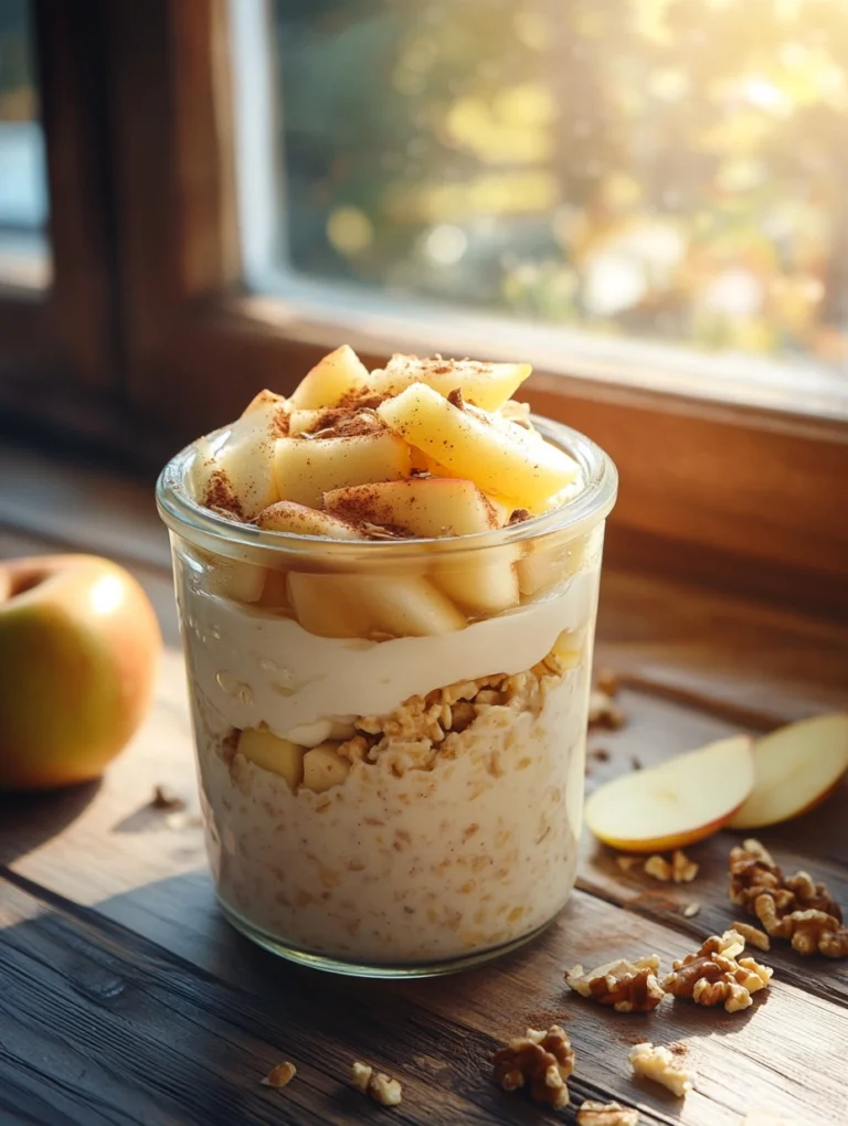 Haferflocken-Overnight mit Apfel-Zimt