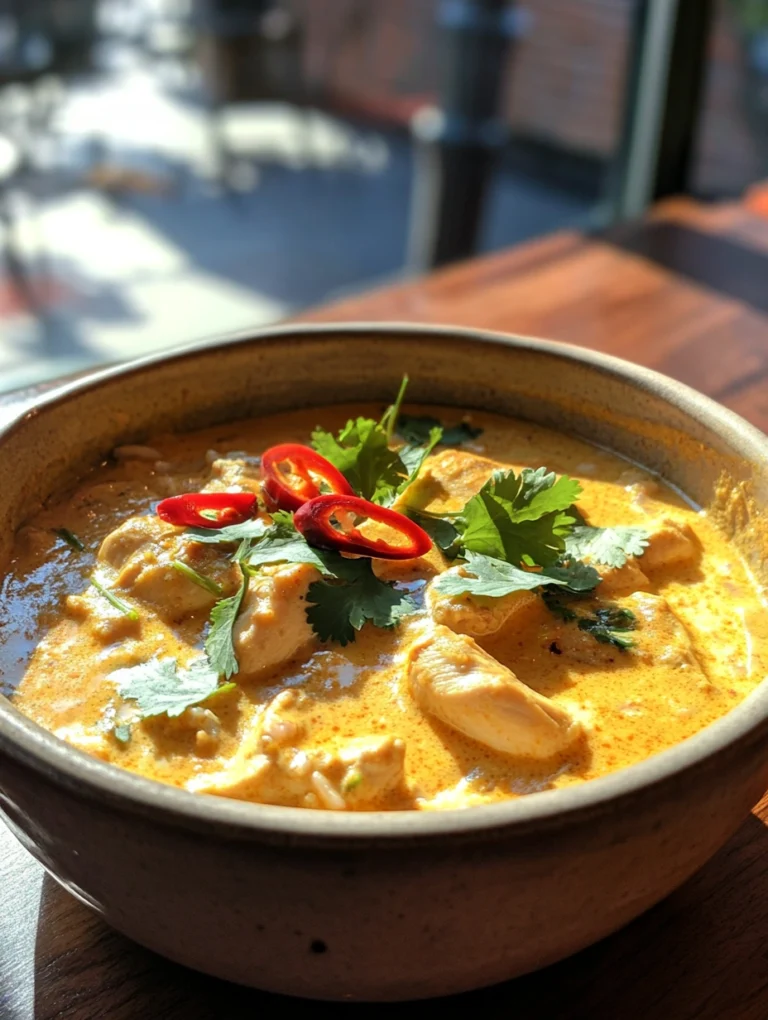 Warmes Hähnchen-Curry mit Kokosmilch