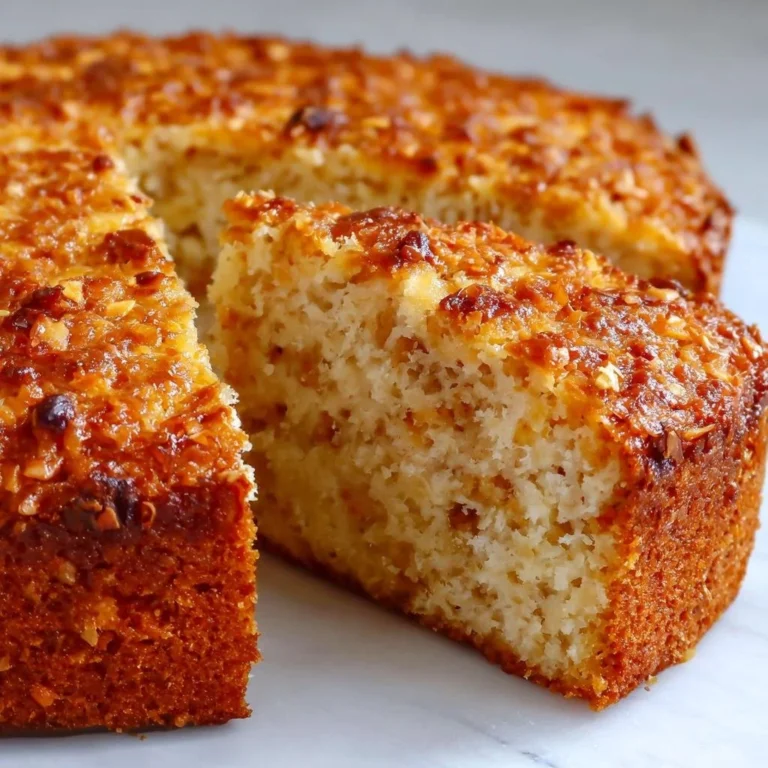 Leckerer Nuss-Kokoskuchen auf einem Teller serviert