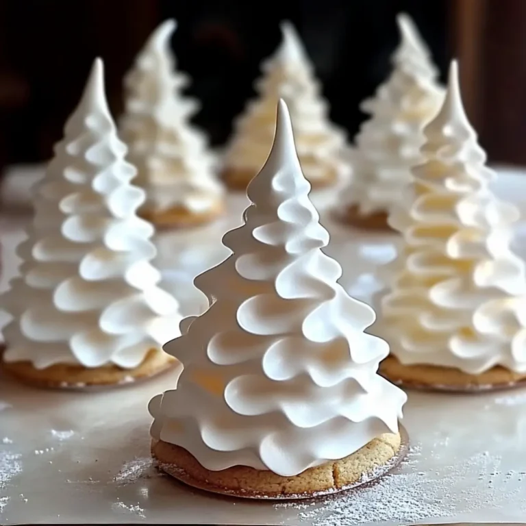 Tree Meringue Cookies