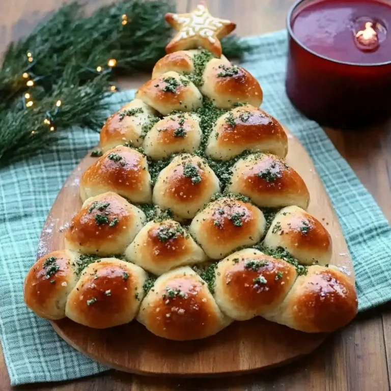 Garlic Knot Christmas Tree Bread – Perfect Holiday Pick Ups Food