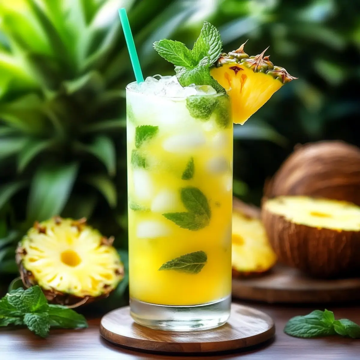 Refreshing Pineapple Coconut Mojito Mocktail - The Sip Spot - Cocktails Made Easy
