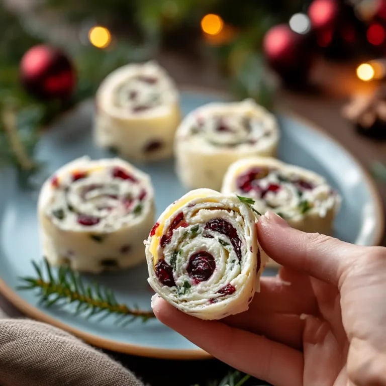Festive Christmas Cranberry Roll Ups