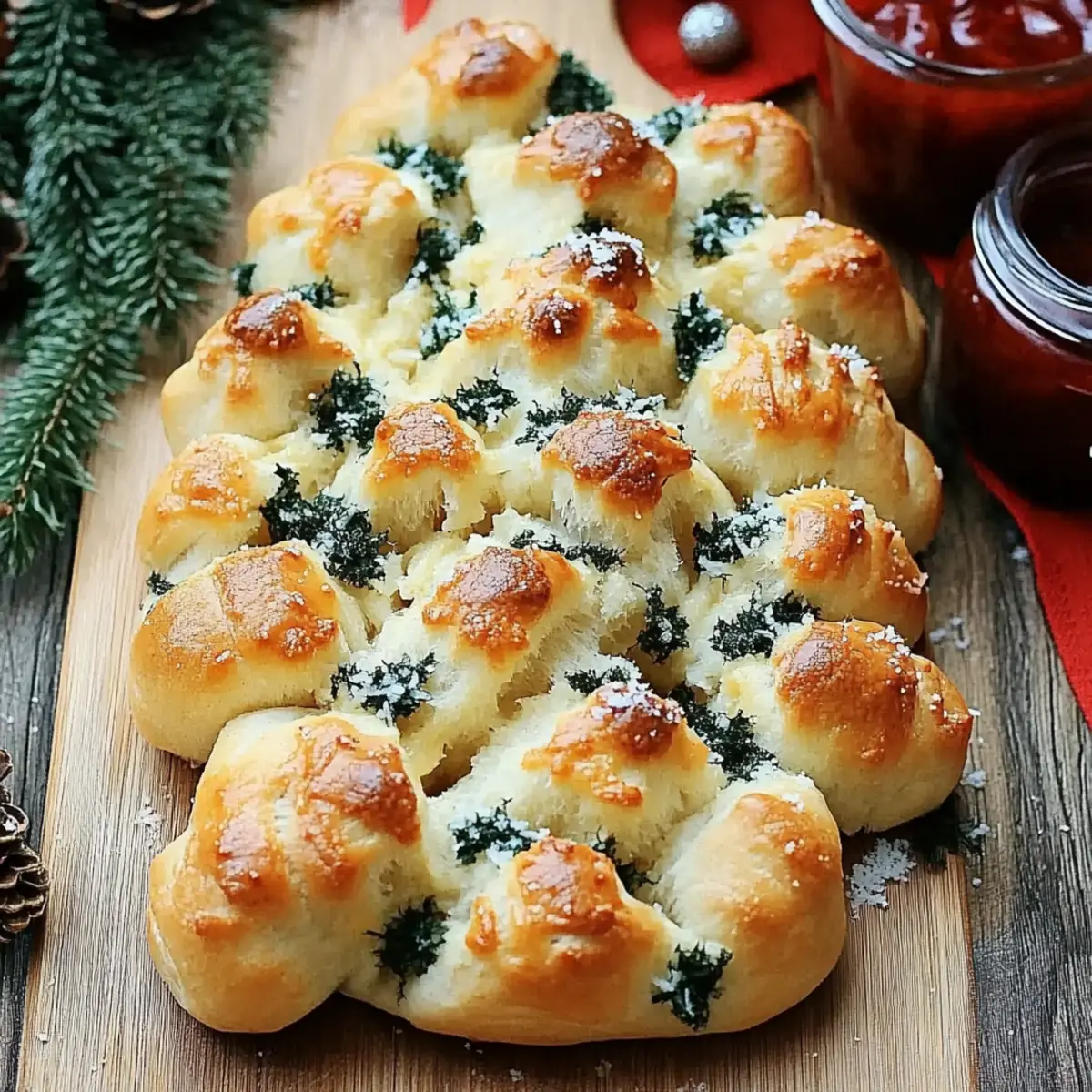 Easy Cheesy Christmas Tree Pull-Apart Bread Recipe