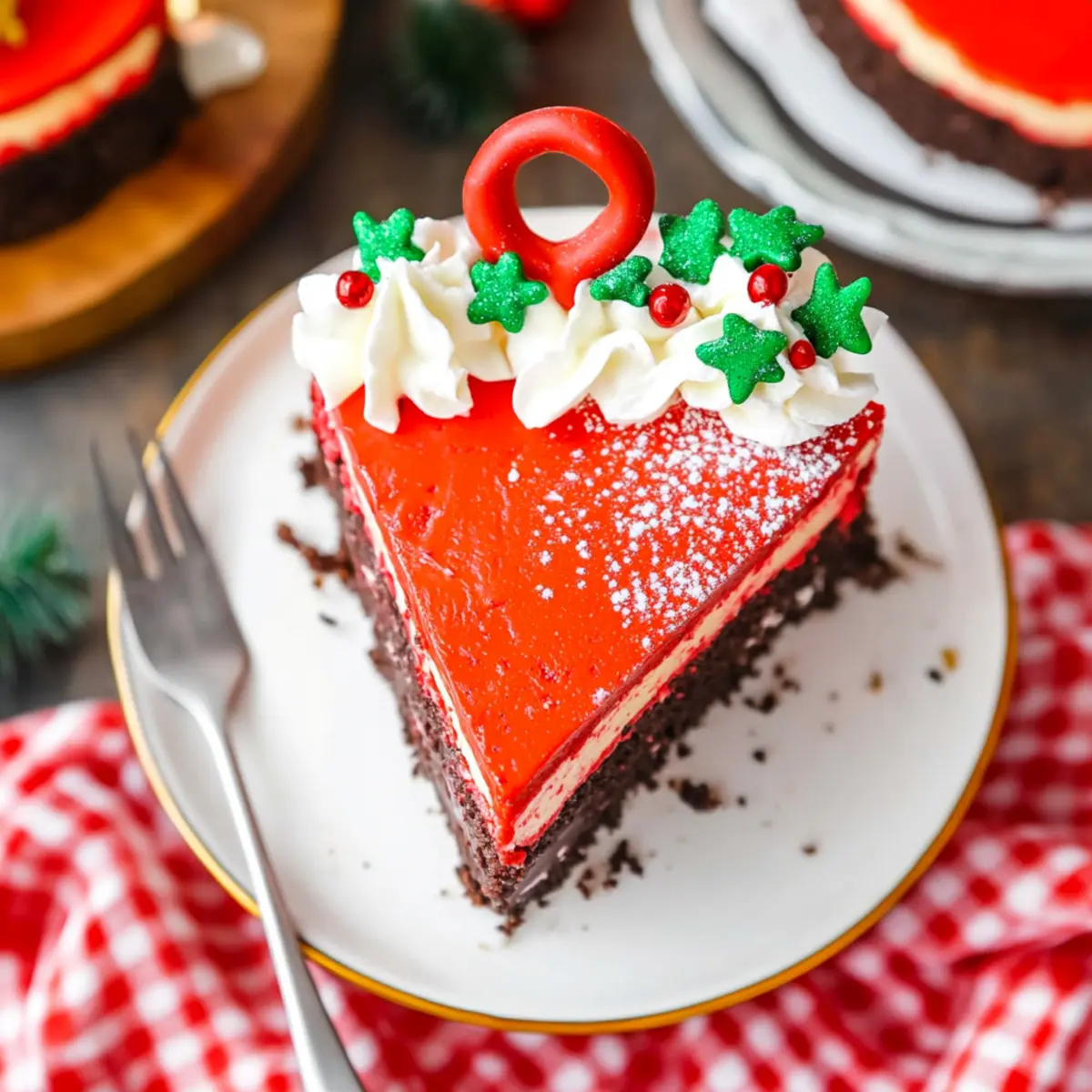 Easy Christmas Red Velvet Cheesecake Recipe