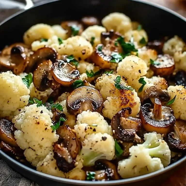 Garlic Cauliflower Mushroom Skillet: Quick & Delicious Dish