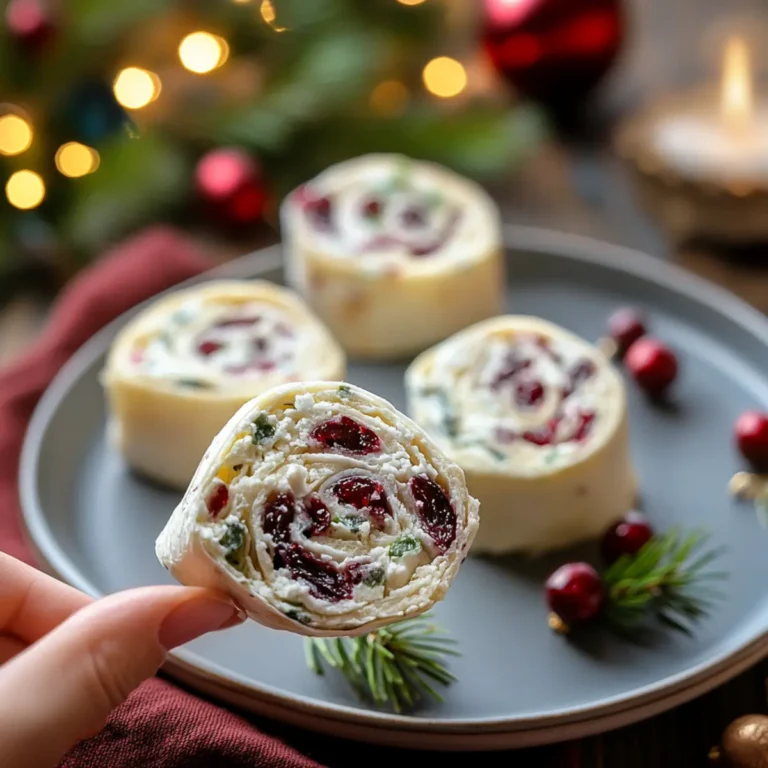 Festive Christmas Cranberry Roll Ups