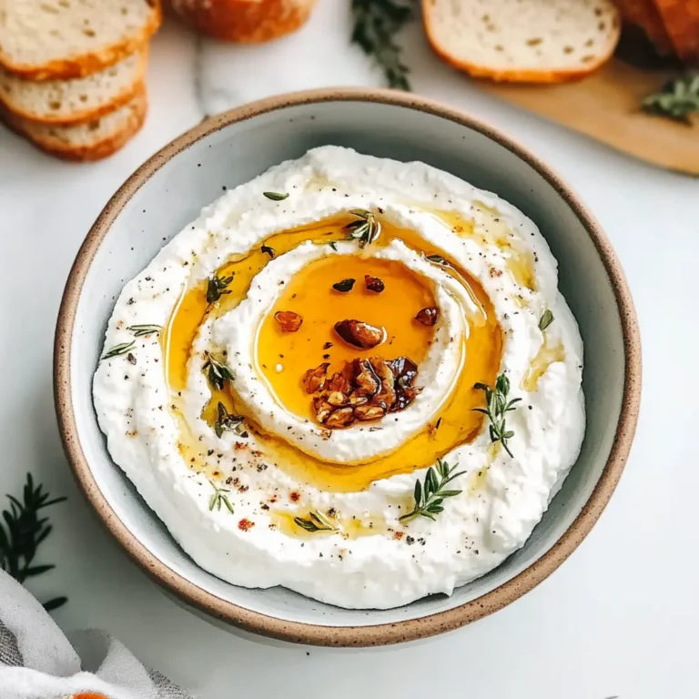Delicious Ricotta Dip with Hot Honey