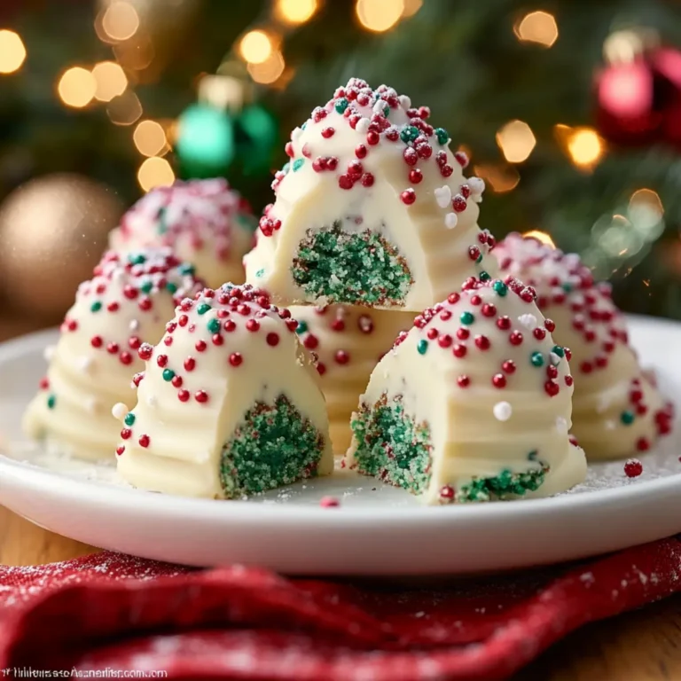 Friendly Christmas Tree Cake Truffles (Make-Ahead)