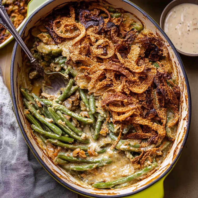 Delicious Homemade Green Bean Casserole