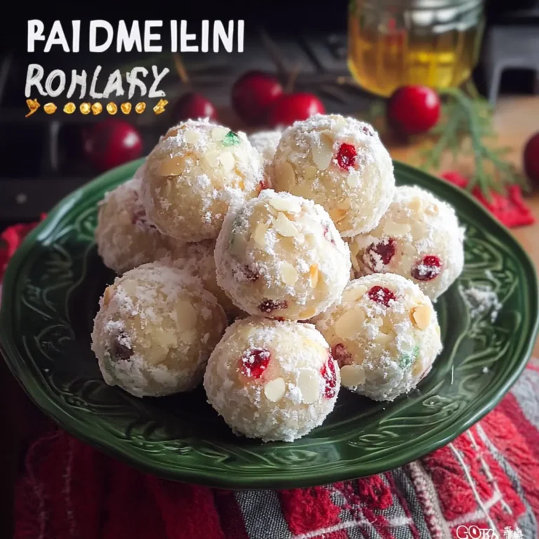 Almond Cherry Snowballs