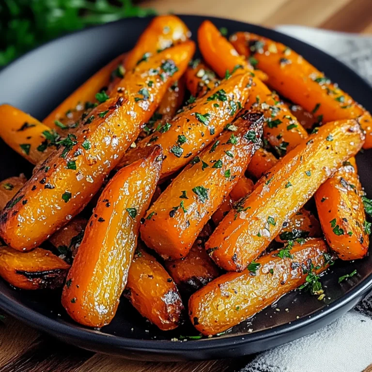 Easy Honey Garlic Butter Roasted Carrots Recipe