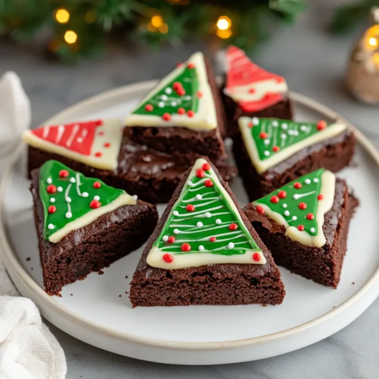 Frosted Christmas Brownies Recipe