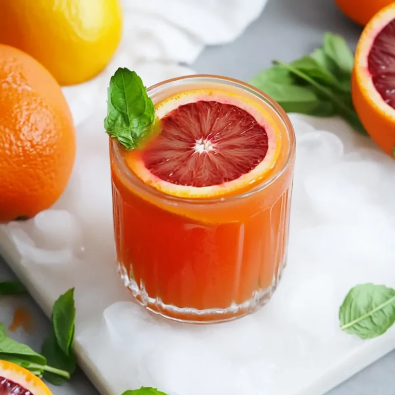 Blood Orange Mocktail (Naturally Sweetened + Paleo + Vegan)