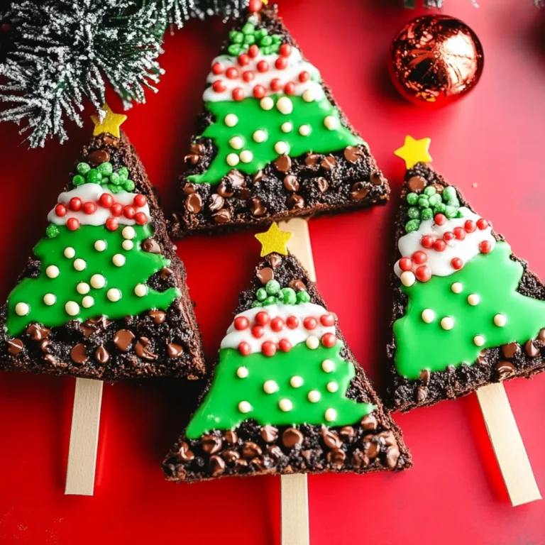 Easy Brownie Christmas Trees Recipe